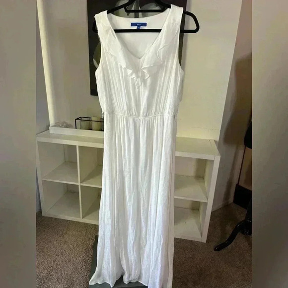 Apt.9 White Maxi Dress Sz Large - Picture 1 of 5